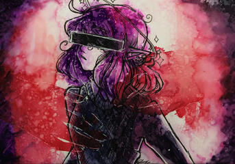 Alcohol Marker on Waterproof Canvas